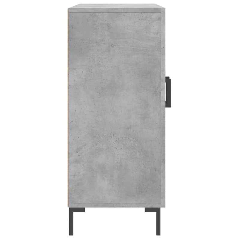 vidaXL betonszürke szerelt fa tálalószekrény 90 x 34 x 80 cm