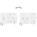 vidaXL fehér szerelt fa tálalószekrény 90 x 34 x 80 cm