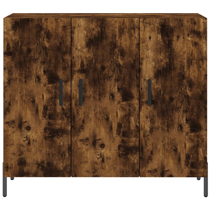 vidaXL füstös tölgy színű szerelt fa tálalószekrény 90 x 34 x 80 cm