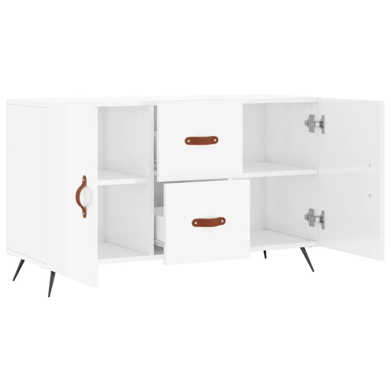 vidaXL magasfényű fehér szerelt fa tálalószekrény 100 x 36 x 60 cm