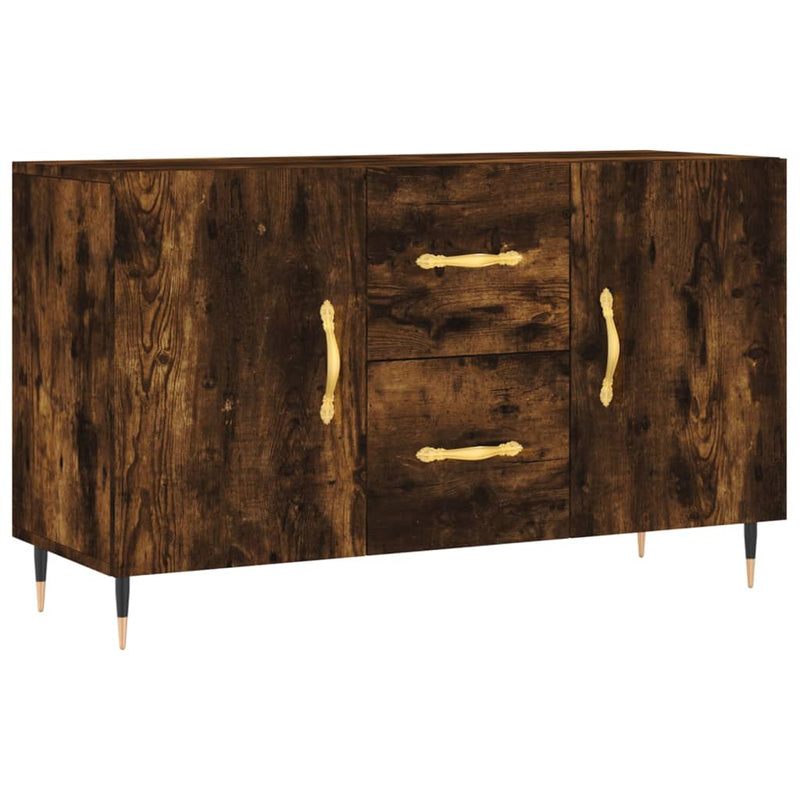 vidaXL füstös tölgy színű szerelt fa tálalószekrény 100 x 36 x 90 cm