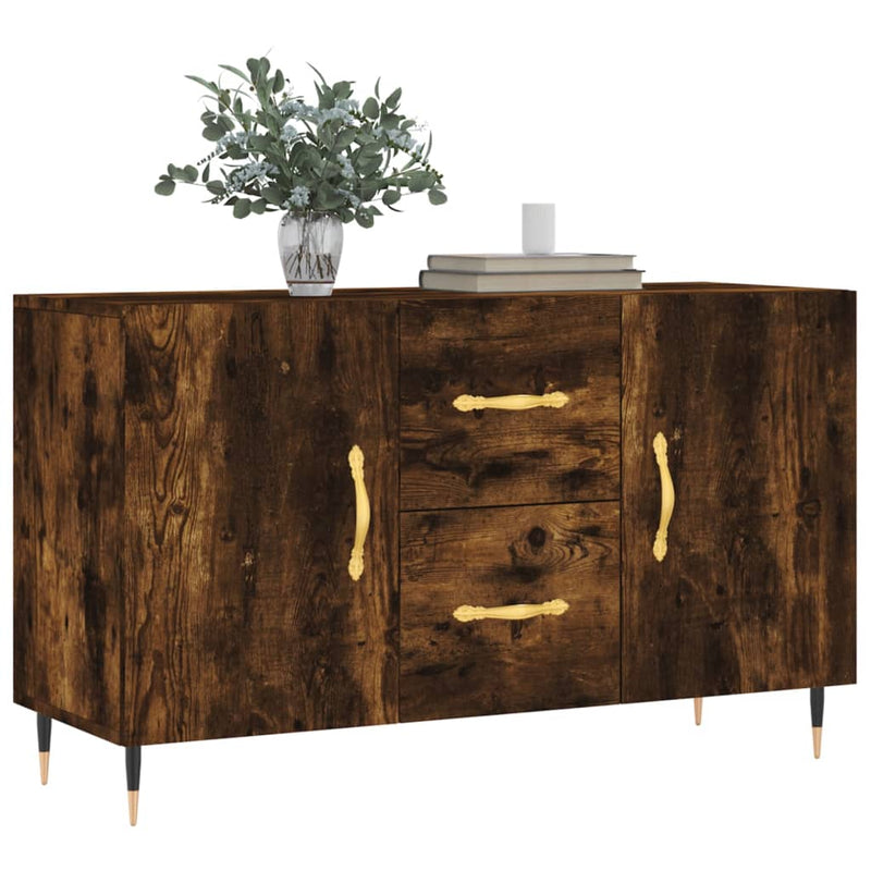 vidaXL füstös tölgy színű szerelt fa tálalószekrény 100 x 36 x 90 cm