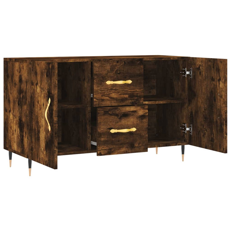 vidaXL füstös tölgy színű szerelt fa tálalószekrény 100 x 36 x 90 cm