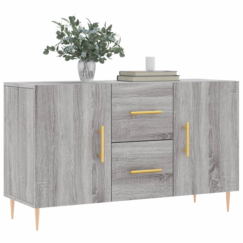 vidaXL szürke sonoma színű szerelt fa tálalószekrény 100 x 36 x 60 cm