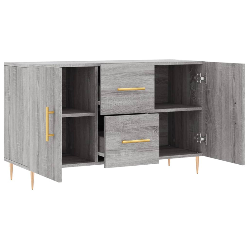 vidaXL szürke sonoma színű szerelt fa tálalószekrény 100 x 36 x 60 cm