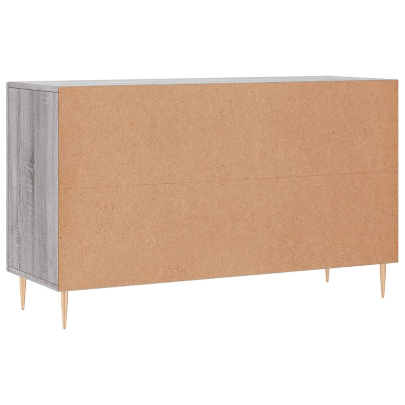 vidaXL szürke sonoma színű szerelt fa tálalószekrény 100 x 36 x 60 cm