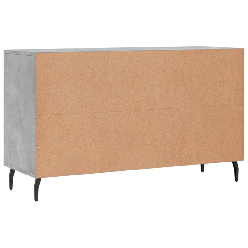 vidaXL betonszürke szerelt fa tálalószekrény 100 x 36 x 60 cm