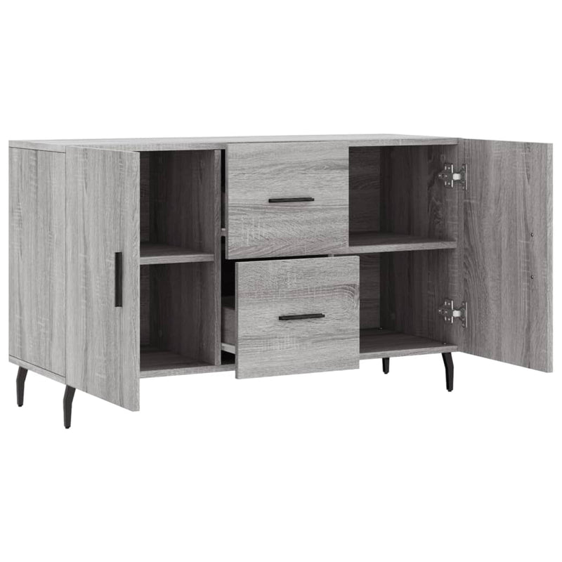 vidaXL szürke sonoma színű szerelt fa tálalószekrény 100 x 36 x 60 cm