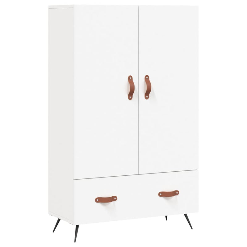 vidaXL fehér szerelt fa magasszekrény 69,5 x 31 x 115 cm