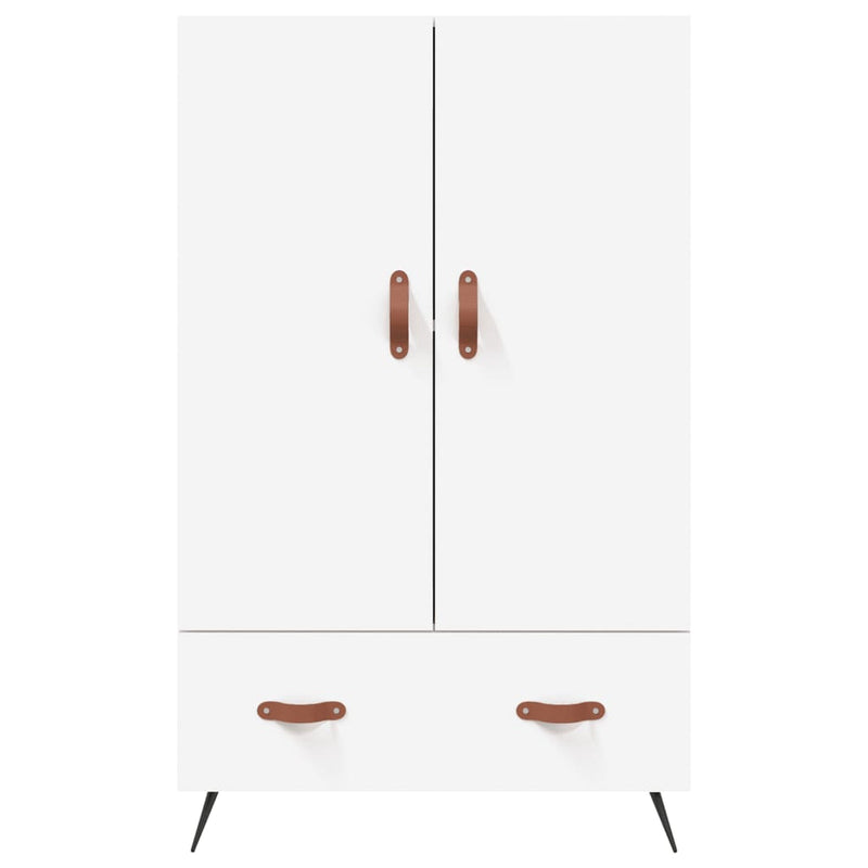 vidaXL fehér szerelt fa magasszekrény 69,5 x 31 x 115 cm