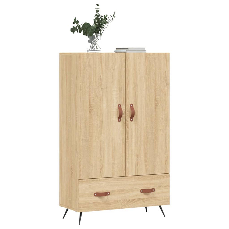 vidaXL sonoma tölgy színű szerelt fa magasszekrény 69,5 x 31 x 115 cm