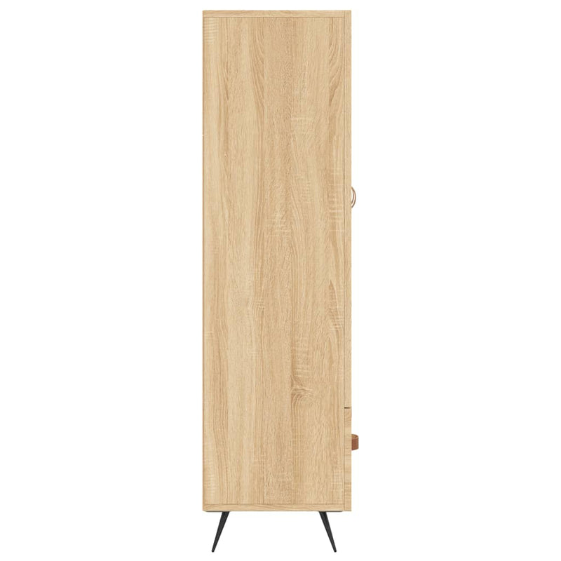 vidaXL sonoma tölgy színű szerelt fa magasszekrény 69,5 x 31 x 115 cm