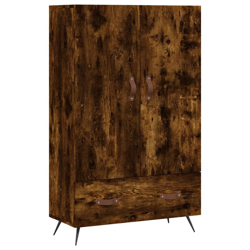 vidaXL füstös tölgy színű szerelt fa magasszekrény 69,5 x 31 x 115 cm