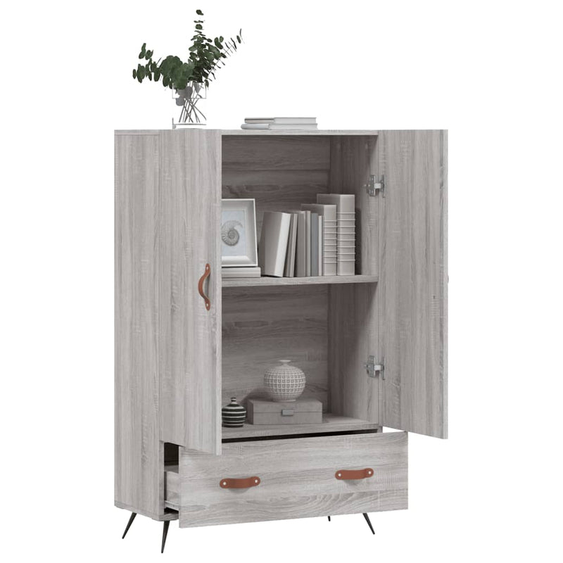 vidaXL szürke sonoma szerelt fa magasszekrény 69,5 x 31 x 115 cm