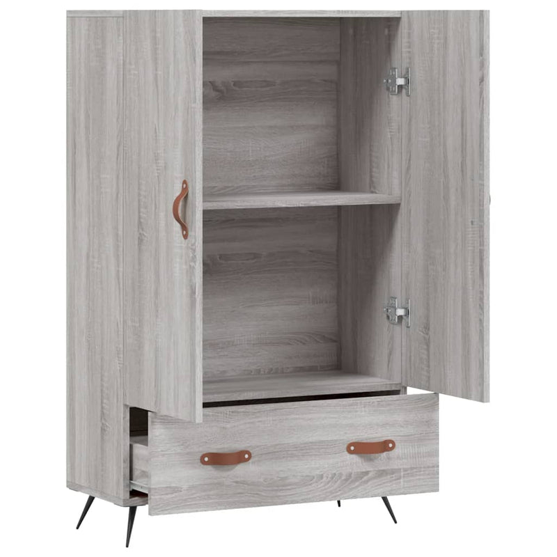 vidaXL szürke sonoma szerelt fa magasszekrény 69,5 x 31 x 115 cm