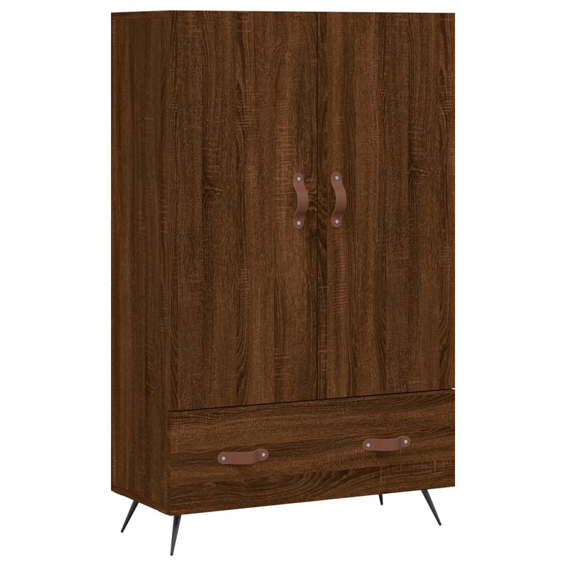 vidaXL barna tölgyszínű szerelt fa magasszekrény 69,5 x 31 x 115 cm