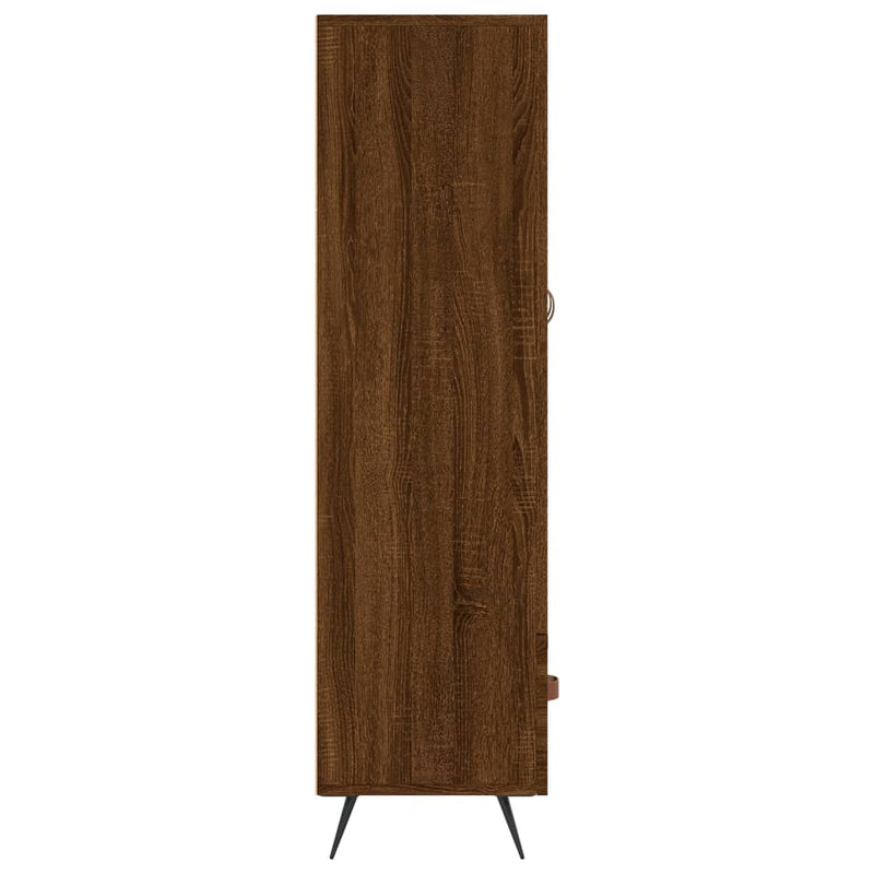 vidaXL barna tölgyszínű szerelt fa magasszekrény 69,5 x 31 x 115 cm