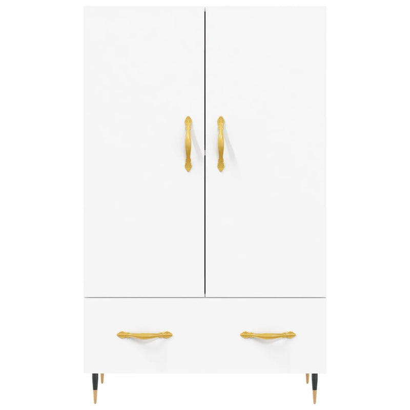 vidaXL fehér szerelt fa magasszekrény 69,5 x 31 x 115 cm