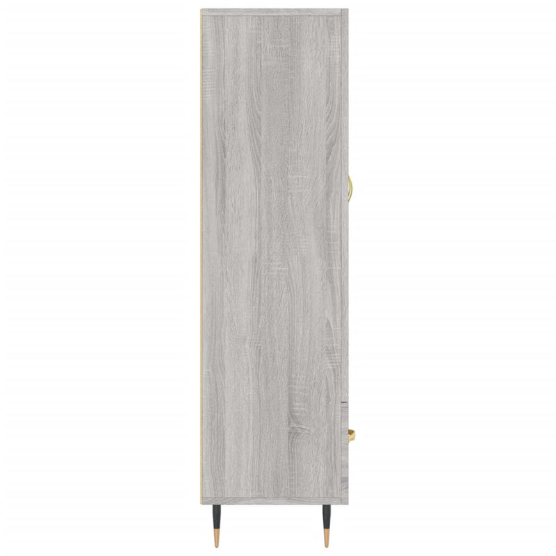 vidaXL szürke sonoma szerelt fa magasszekrény 69,5 x 31 x 115 cm