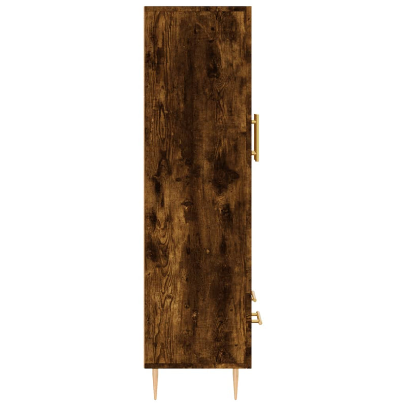 vidaXL füstös tölgy színű szerelt fa magasszekrény 69,5 x 31 x 115 cm