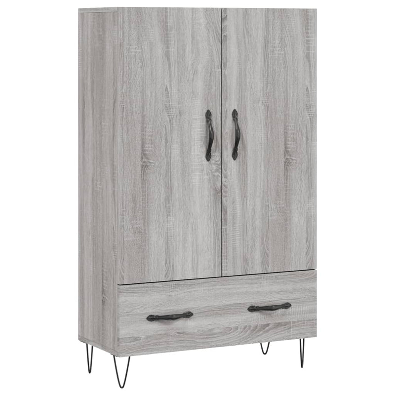 vidaXL szürke sonoma szerelt fa magasszekrény 69,5 x 31 x 115 cm