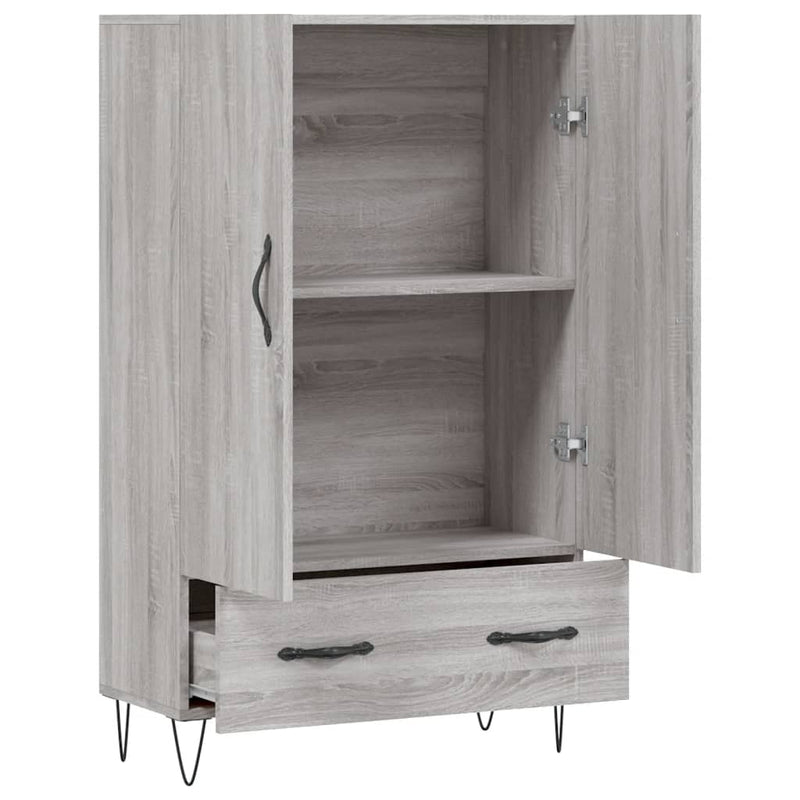 vidaXL szürke sonoma szerelt fa magasszekrény 69,5 x 31 x 115 cm