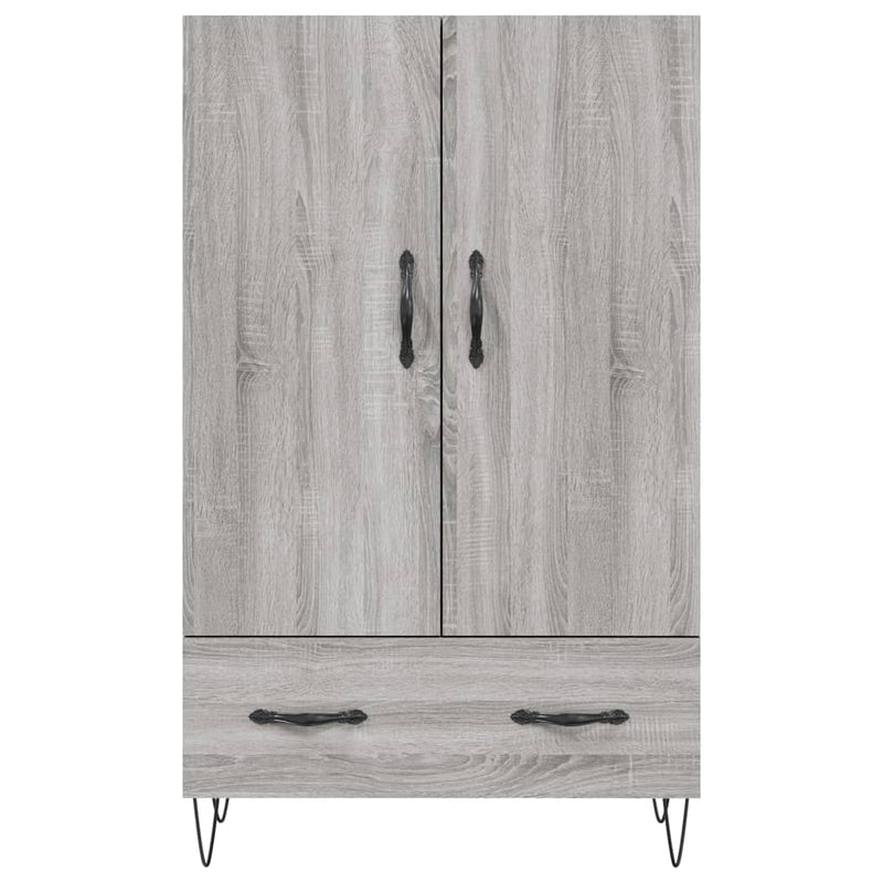 vidaXL szürke sonoma szerelt fa magasszekrény 69,5 x 31 x 115 cm