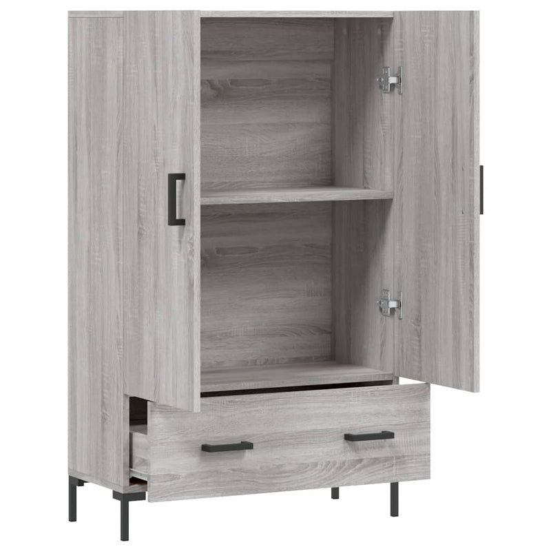 vidaXL szürke sonoma szerelt fa magasszekrény 69,5 x 31 x 115 cm