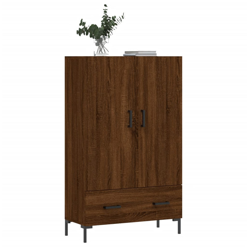 vidaXL barna tölgyszínű szerelt fa magasszekrény 69,5 x 31 x 115 cm