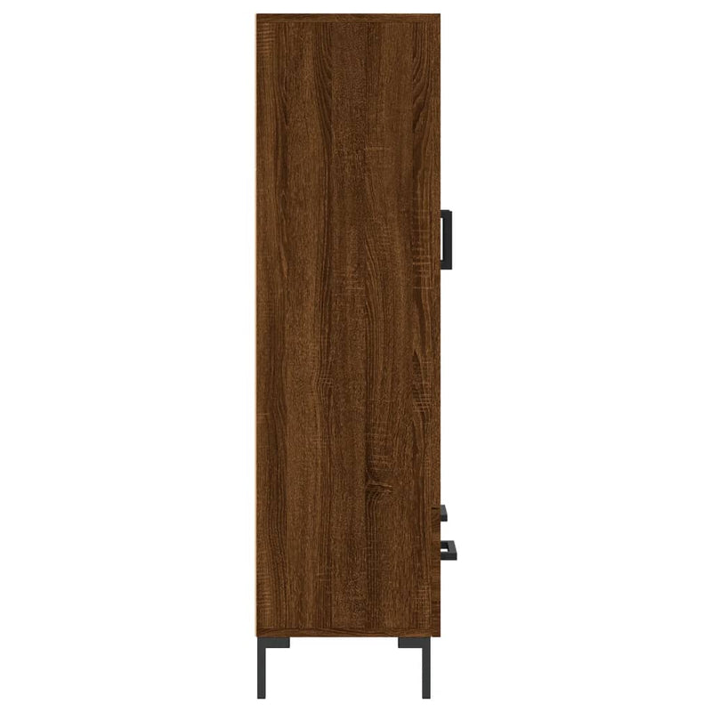 vidaXL barna tölgyszínű szerelt fa magasszekrény 69,5 x 31 x 115 cm