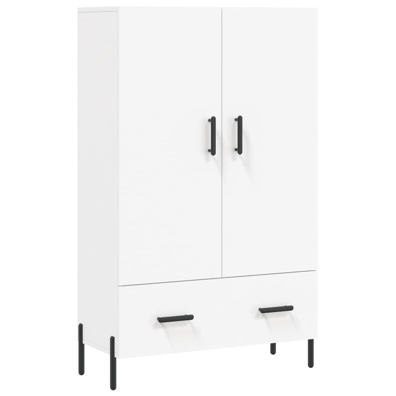 vidaXL fehér szerelt fa magasszekrény 69,5 x 31 x 115 cm
