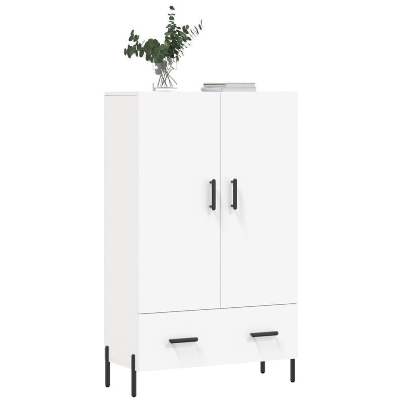 vidaXL fehér szerelt fa magasszekrény 69,5 x 31 x 115 cm