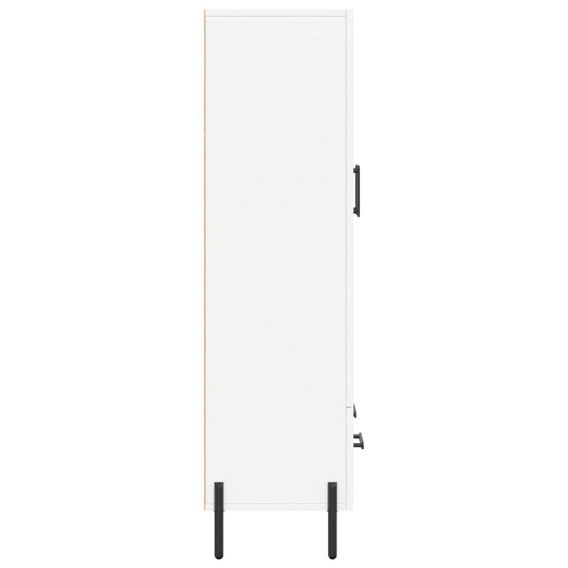 vidaXL fehér szerelt fa magasszekrény 69,5 x 31 x 115 cm