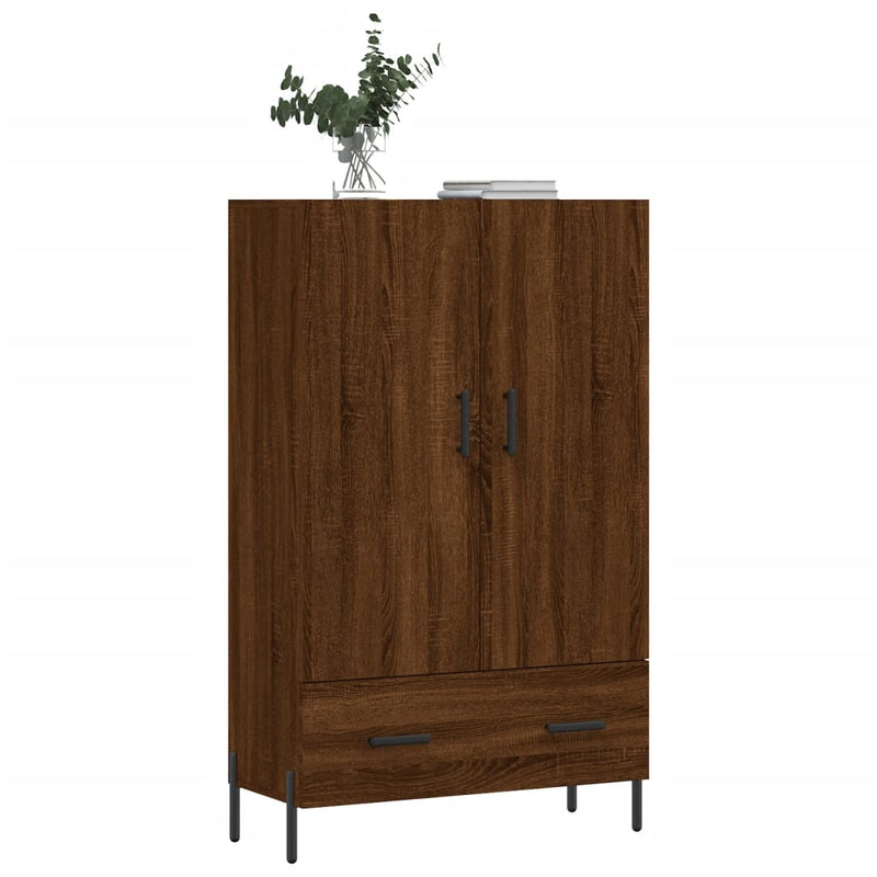 vidaXL barna tölgyszínű szerelt fa magasszekrény 69,5 x 31 x 115 cm