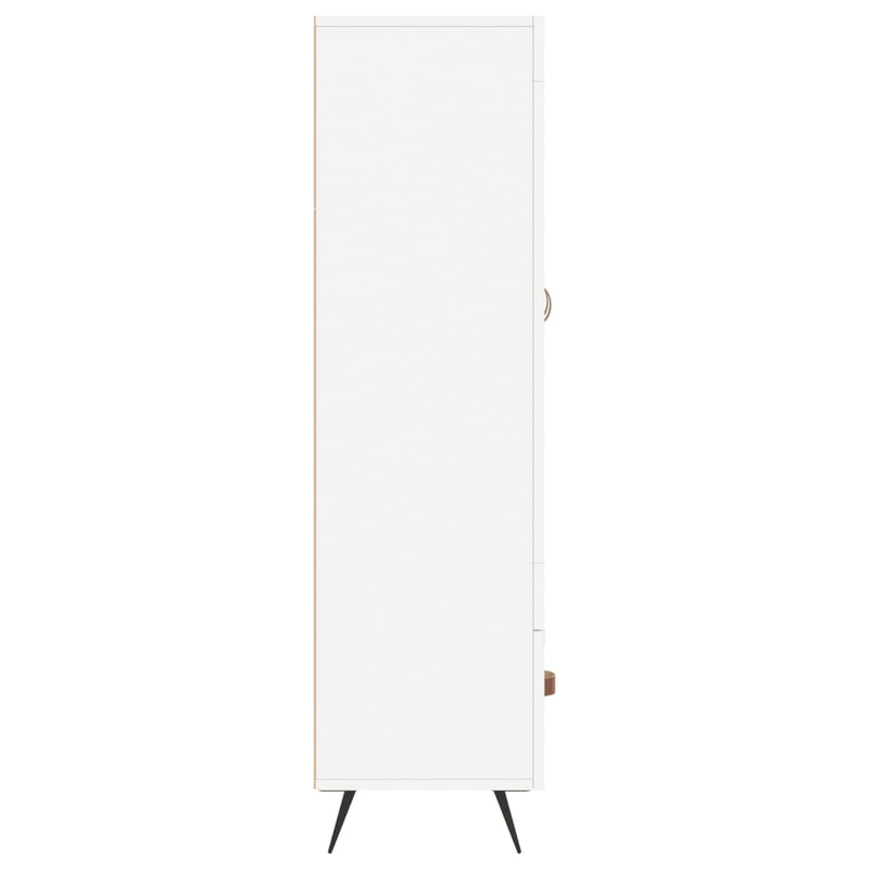 vidaXL fehér szerelt fa magasszekrény 69,5 x 31 x 115 cm