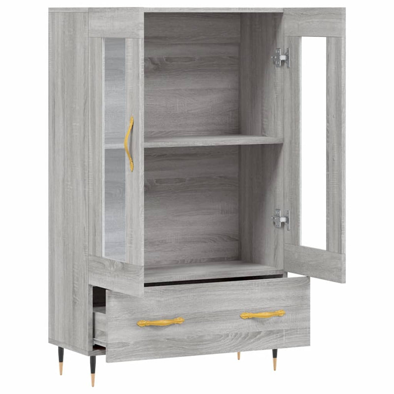 vidaXL szürke sonoma szerelt fa magasszekrény 69,5 x 31 x 115 cm