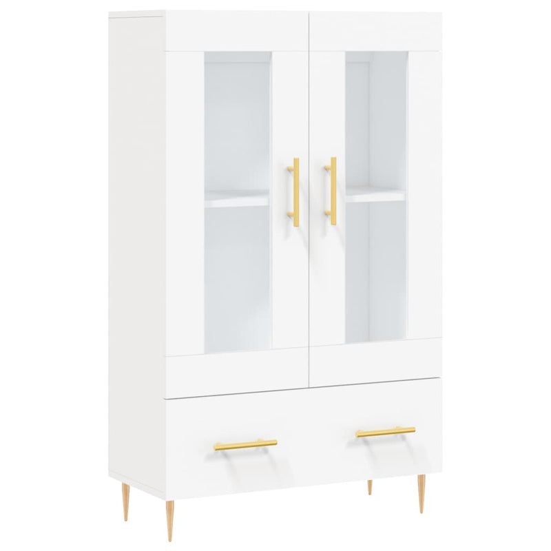 vidaXL fehér szerelt fa magasszekrény 69,5 x 31 x 115 cm
