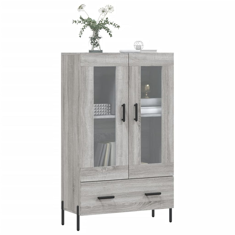 vidaXL szürke sonoma szerelt fa magasszekrény 69,5 x 31 x 115 cm