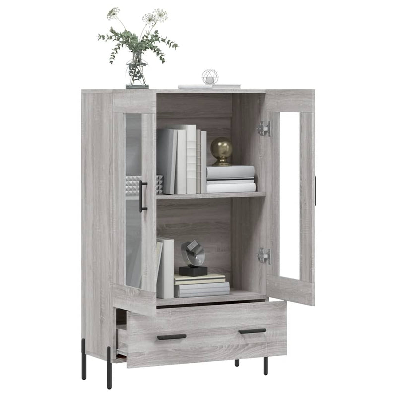vidaXL szürke sonoma szerelt fa magasszekrény 69,5 x 31 x 115 cm