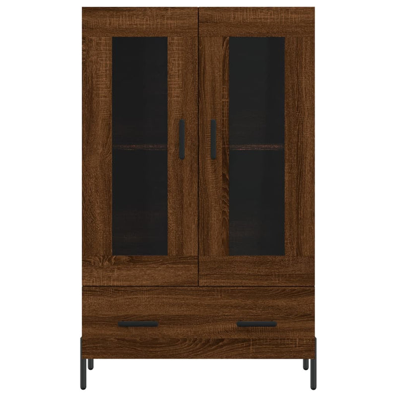 vidaXL barna tölgyszínű szerelt fa magasszekrény 69,5 x 31 x 115 cm