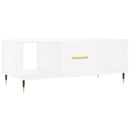 vidaXL fehér szerelt fa dohányzóasztal 102 x 50 x 40 cm