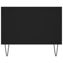 vidaXL fekete szerelt fa dohányzóasztal 102 x 50 x 40 cm