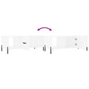 vidaXL fehér szerelt fa dohányzóasztal 102 x 50 x 40 cm