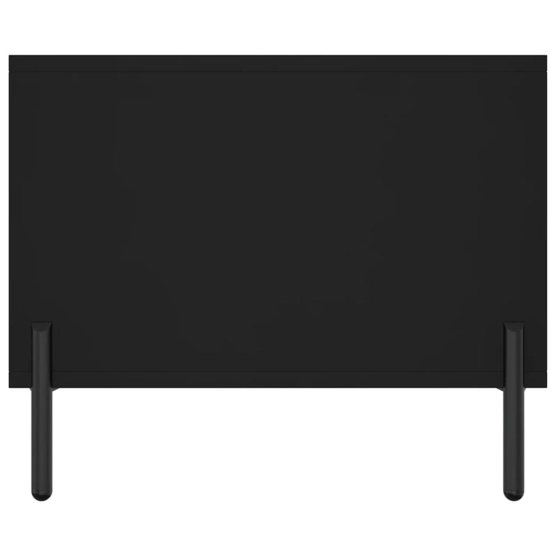 vidaXL fekete szerelt fa dohányzóasztal 102 x 50 x 40 cm