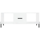 vidaXL magasfényű fehér szerelt fa dohányzóasztal 102 x 50 x 40 cm