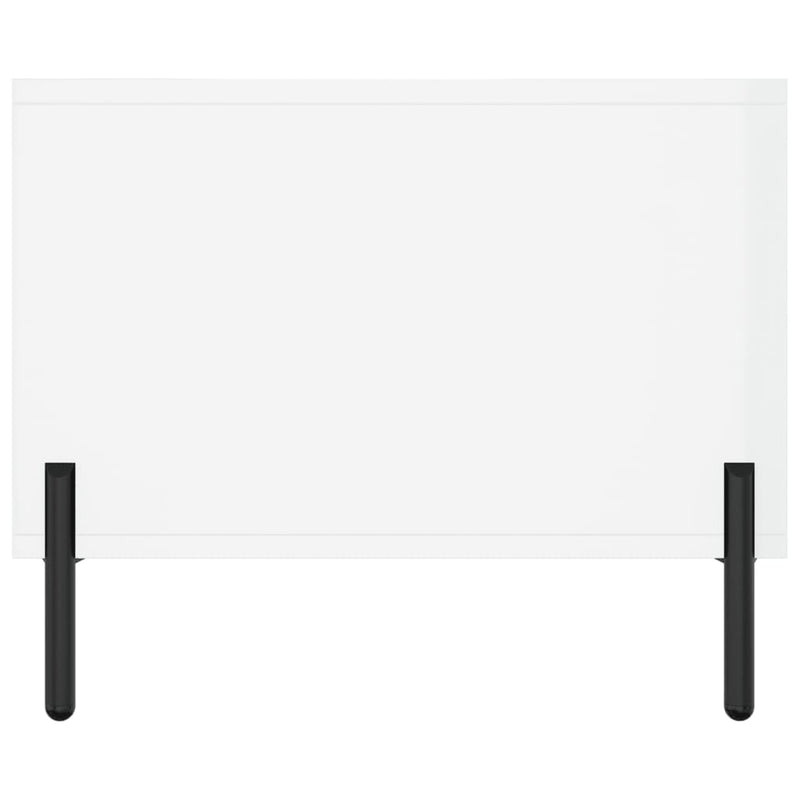 vidaXL magasfényű fehér szerelt fa dohányzóasztal 102 x 50 x 40 cm