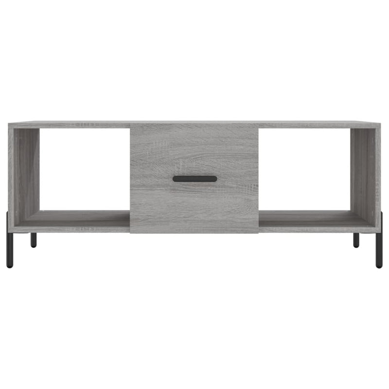 vidaXL szürke sonoma színű szerelt fa dohányzóasztal 102 x 50 x 40 cm