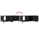 vidaXL fekete szerelt fa dohányzóasztal 102 x 50 x 40 cm