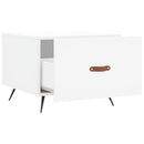 vidaXL fehér szerelt fa dohányzóasztal 50 x 50 x 40 cm