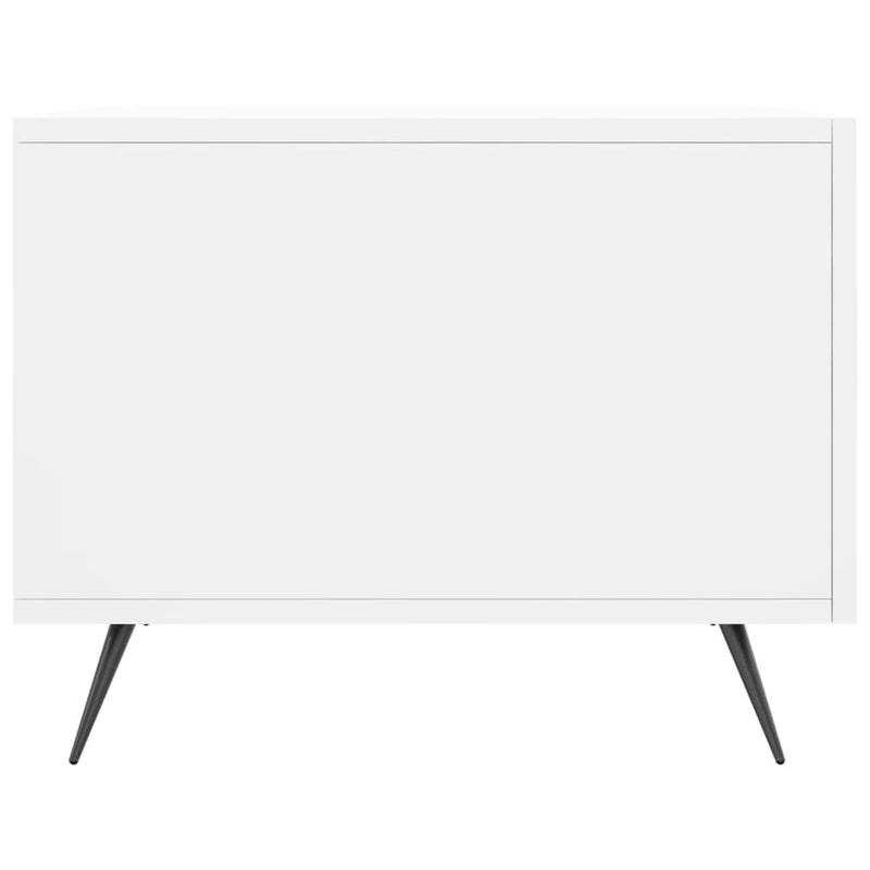 vidaXL 2 db fehér szerelt fa dohányzóasztal 50 x 50 x 40 cm